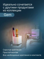 Стакан для ванной AM.PM Gem A9034300 настенный, хром, стеклянный