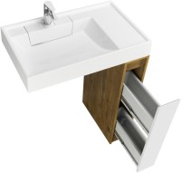 Тумба под раковину без столешницы AQUATON Лондри 20 дуб рустикальный, фасад белый