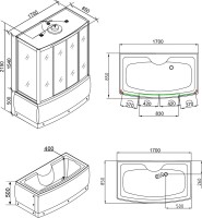 Душевой бокс Grossberg РВ 513-01 Душевой бокс Grossberg РВ 513-01