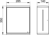 Диспенсер бумажных полотенец Keuco Collection Moll Collection Moll 12785010100 с зеркальной дверцей
