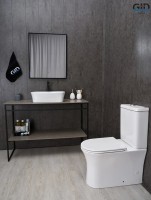 Накладная раковина GID Creativo N9028 53 глянцевая белая, овальная, фаянс