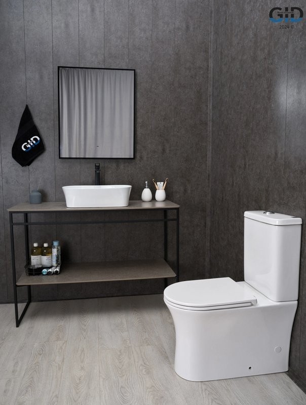 Накладная раковина GID Creativo N9028 53 глянцевая белая, овальная, фаянс