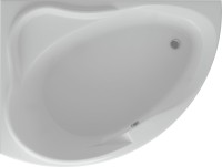 Акриловая ванна AQUATEK Альтаир ALT160-0000067 L 160x120 см, угловая, левая, пристенная, белая, асимметричная, вклеенный каркас, с экраном, с сиденьем, со сливом-переливом