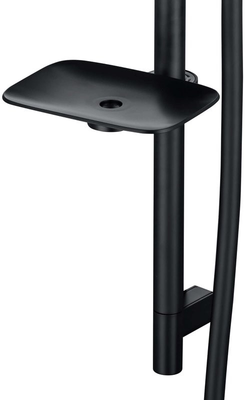 Душевой комплект Термостат AQUATEK Вега AQ1043MB для ванны с душем, матовый черный + Гарнитур AQ2031MB матовый черный