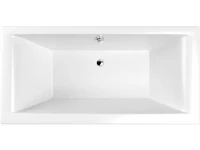 Акриловая ванна WHITECROSS Savia Duo 170x80 см, пристенная, белый глянец, на ножках