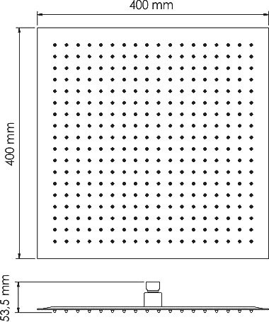 Душевой комплект Термостат Wasserkraft Berkel 4833 С ВНУТРЕННЕЙ ЧАСТЬЮ + Гарнитур A044 + Подключение A021 + Душ A119 + Кронштейн A019