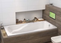 Акриловая ванна Cersanit Zen 170x85 см, встраиваемая, белая, на ножках