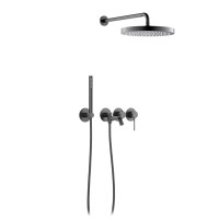 Душевой комплект Timo Saona SX-2348/18SM С ВНУТРЕННЕЙ ЧАСТЬЮ, черное золото