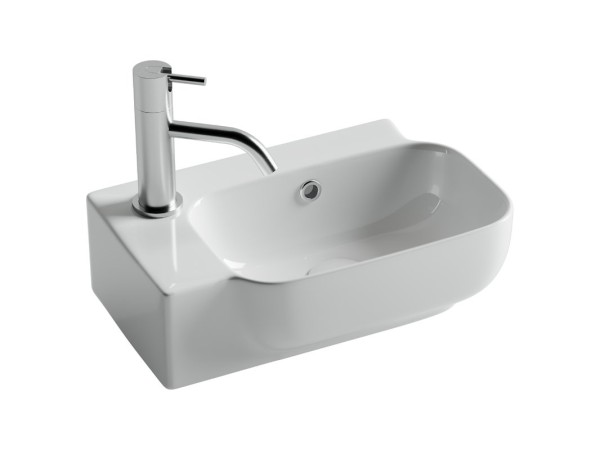 Раковина маленькая в туалет Ceramicanova Element CN6074R белый глянцевый