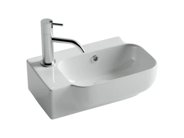 Раковина маленькая в туалет Ceramicanova Element CN6074R белый глянцевый