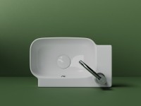 Раковина маленькая в туалет Ceramicanova Element CN6074R белый глянцевый