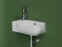 Раковина маленькая в туалет Ceramicanova Element CN6074R белый глянцевый