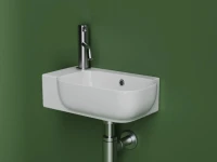 Раковина маленькая в туалет Ceramicanova Element CN6074R белый глянцевый