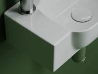 Раковина маленькая в туалет Ceramicanova Element CN6074R белый глянцевый