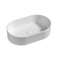 Накладная раковина Grossman Cristal GR-3062 50 глянцевая белая, овальная, фаянс