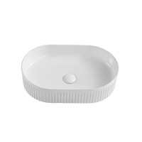 Накладная раковина Grossman Cristal GR-3062 50 глянцевая белая, овальная, фаянс