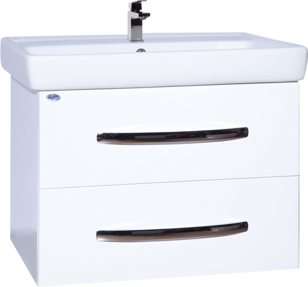 Тумба с раковиной Bellezza Рокко 80 подвесная, белая