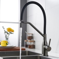 Смеситель для кухни Shevanik S343T-3 оружейная сталь