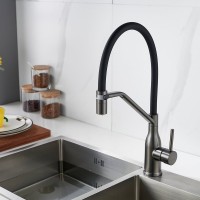 Смеситель для кухни Shevanik S343T-3 оружейная сталь