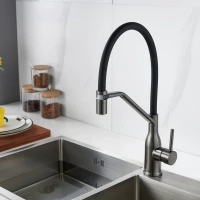 Смеситель для кухни Shevanik S343T-3 оружейная сталь Смеситель для кухни Shevanik S343T-3 оружейная сталь