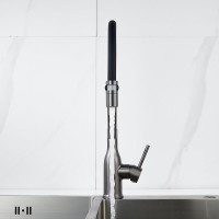 Смеситель для кухни Shevanik S343T-3 оружейная сталь