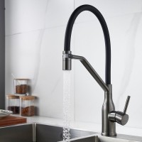 Смеситель для кухни Shevanik S343T-3 оружейная сталь