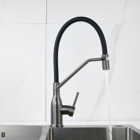 Смеситель для кухни Shevanik S343T-3 оружейная сталь