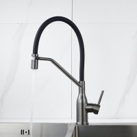 Смеситель для кухни Shevanik S343T-3 оружейная сталь