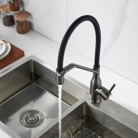 Смеситель для кухни Shevanik S343T-3 оружейная сталь