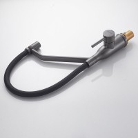 Смеситель для кухни Shevanik S343T-3 оружейная сталь