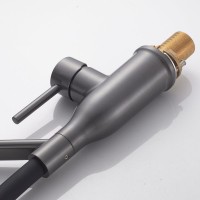 Смеситель для кухни Shevanik S343T-3 оружейная сталь