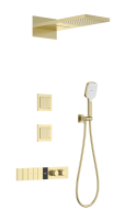 Душевой комплект Wonzon & Woghand WW-D4538-A-BG С ВНУТРЕННЕЙ ЧАСТЬЮ, брашированное золото