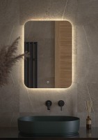 Зеркало Defesto Opti DF 2804S 50х70 с LED-подсветкой, 4500К, сенсорный выключатель