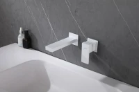 Смеситель для раковины Abber Daheim AF8212W С ВНУТРЕННЕЙ ЧАСТЬЮ, матовый белый