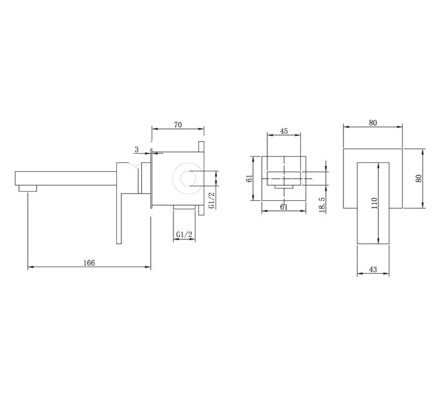 Смеситель для раковины Abber Daheim AF8212W С ВНУТРЕННЕЙ ЧАСТЬЮ, матовый белый