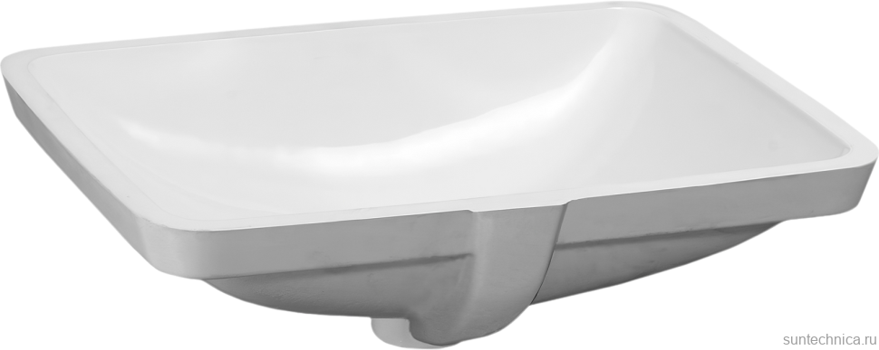 Раковина встраиваемая снизу Laufen Pro 8.1196.1.000.109.1 53 белая, прямоугольная
