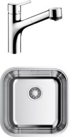Комплект Мойка Omoikiri Omi 44-U/IF-IN Quadro нержавеющая сталь + Смеситель Hansgrohe Talis S 32841000
