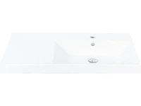 Мебель для ванной комнаты La Fenice Cubo Twin 90 R серая, ручки белые