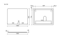 Зеркало для ванной комнаты Sancos Ray 1000х800 c подсветкой, RA1000