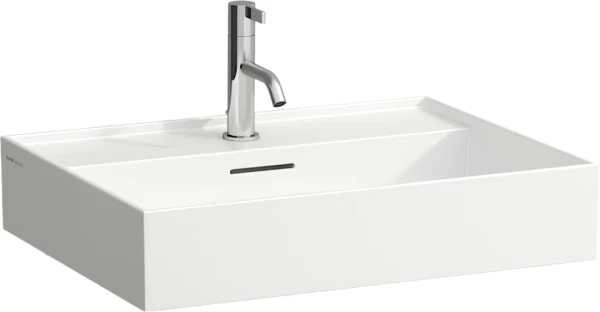 Мебельная раковина Laufen Kartell by Laufen 8.1033.3.000.104.1 60 накладная, белая, прямоугольная, фарфор
