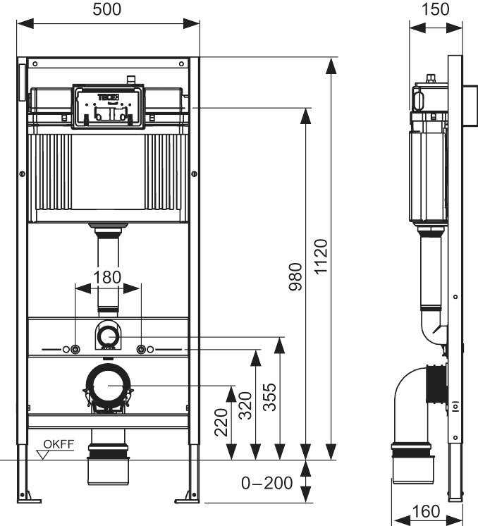 Комплект Унитаз подвесной Aquanet Logan Tornado 340298 безободковый, с микролифтом, глянцевый белый + Инсталляция TECE Base 9400413 4 в 1 с кнопкой смыва