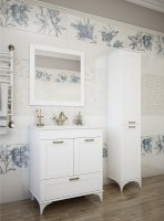Тумба под раковину Sanflor Ванесса 75, напольная, белая