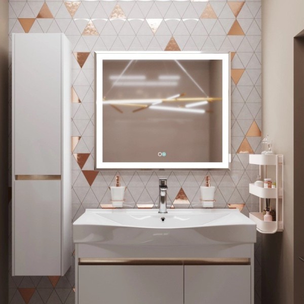 Зеркало Mixline Минио -2 80 с подсветкой, с подогревом