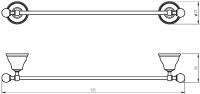 Полотенцедержатель Migliore Provance 17708 золото