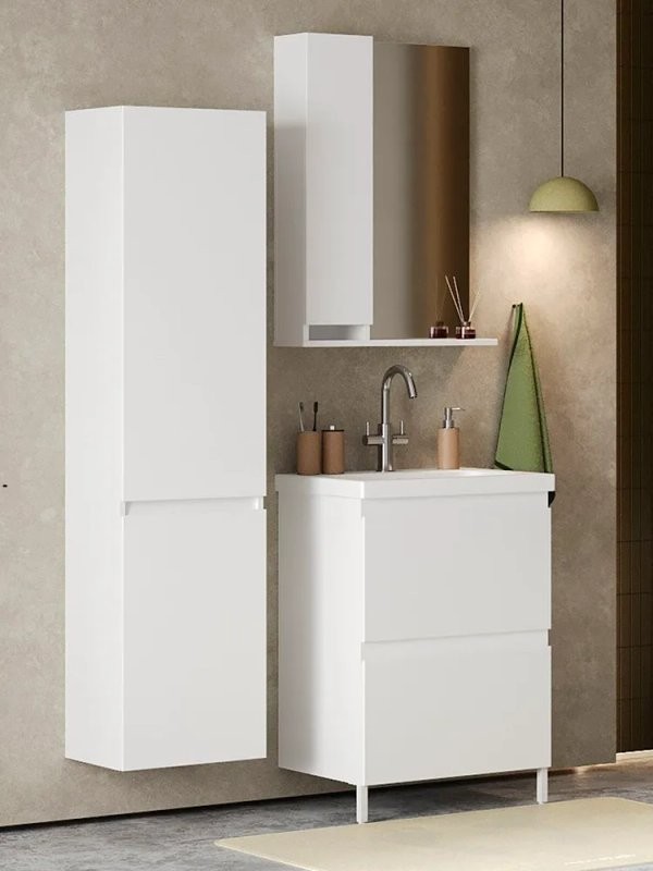 Тумба под умывальник Эридан Н 50-02 Белый глянцевый (1)