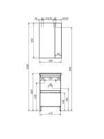 Тумба под умывальник Эридан Н 50-02 Белый глянцевый (1) Тумба под умывальник Эридан Н 50-02 Белый глянцевый (1)