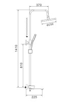 Душевая стойка Shevanik S4726C
