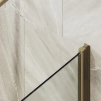 Шторка на ванну Maybahglass MGV-781-2 60x140, профиль бронза, стекло сатин