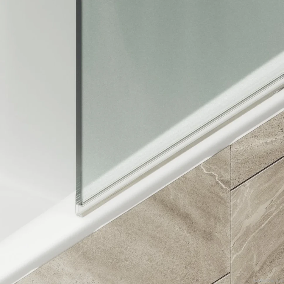 Шторка на ванну Maybahglass MGV-781-2 60x140, профиль бронза, стекло сатин
