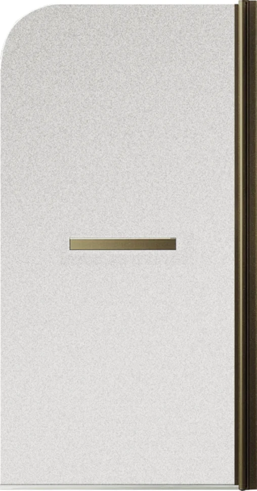Шторка на ванну Maybahglass MGV-781-2 60x140, профиль бронза, стекло сатин
